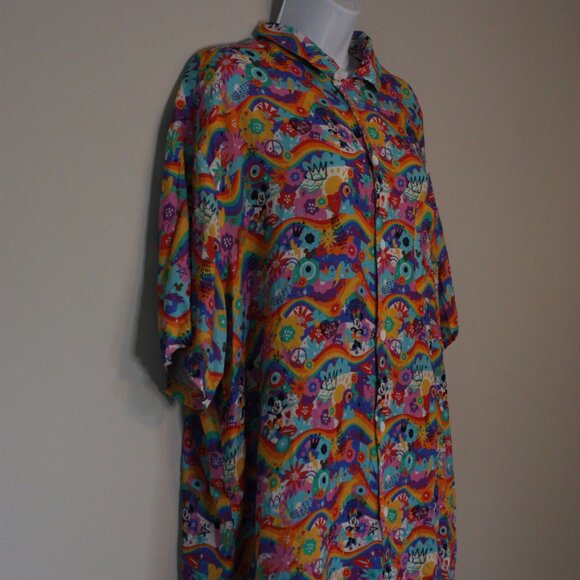 Disney Pride Collection Mickey and Minnie Mouse Button Up Shirt - Picture 3 of 6